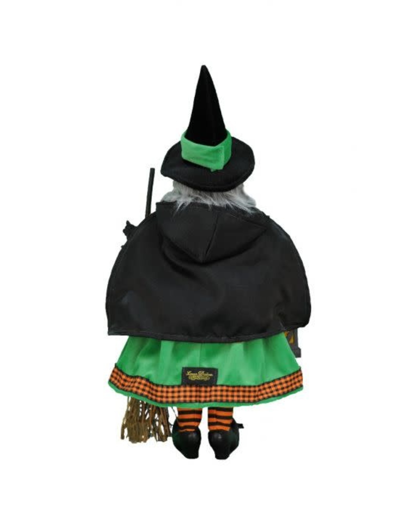 Karen Didion Halloween Lighted Pumpkin Glow Witch Collectible 21 Inch