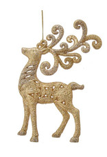 Kurt Adler Gold Reindeer Ornament 6 Inch