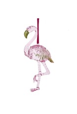 Kurt Adler Preppy Pink Flamingo Christmas Ornament
