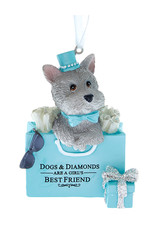 Kurt Adler Dog In Purse Ornament Dogs N Diamonds Are A Girls Best Friend