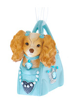 Kurt Adler Dog With Bows On Ears In Tiffany Blue Purse Ornament