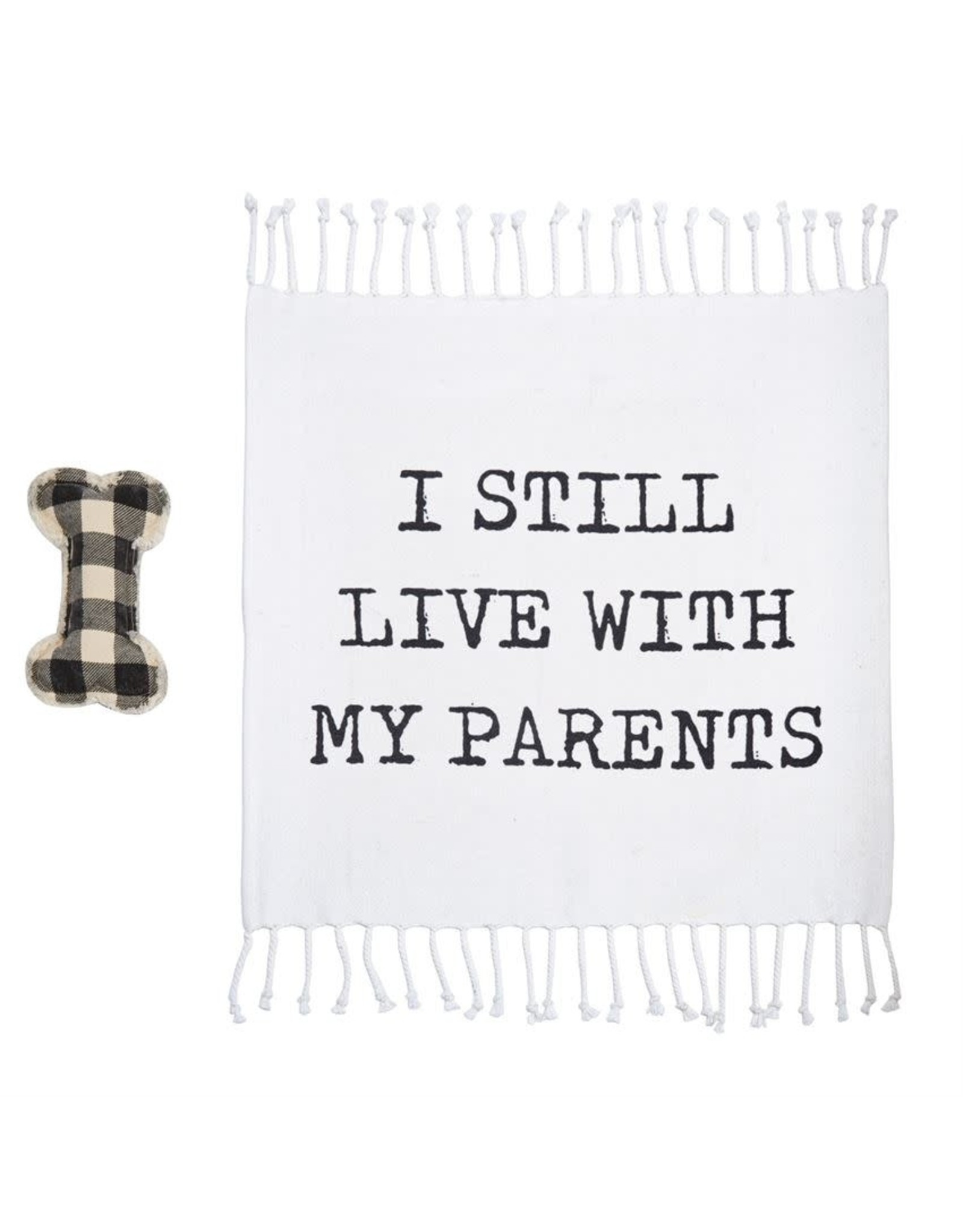 Mud Pie Dog Blanket And Toy Set - I Still Live With My Parents