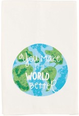 Mud Pie Teacher Hand Towel You Make The World Better