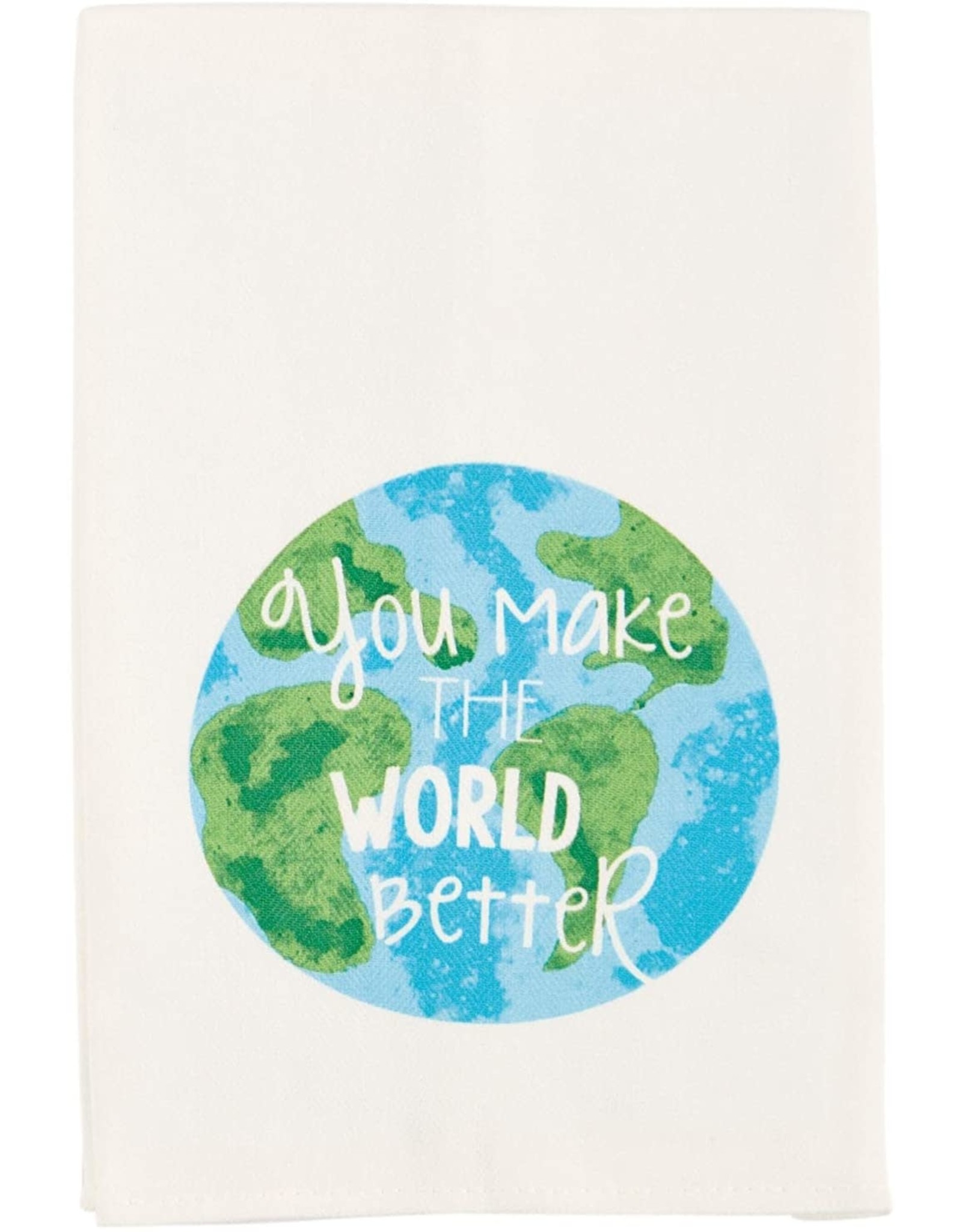 Mud Pie Teacher Hand Towel You Make The World Better