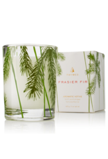 Frasier Fir Votive Candle Glass Pine Needle Design 2 Oz