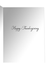 Caspari Thanksgiving Card Birds And Leaves Thinking Of You