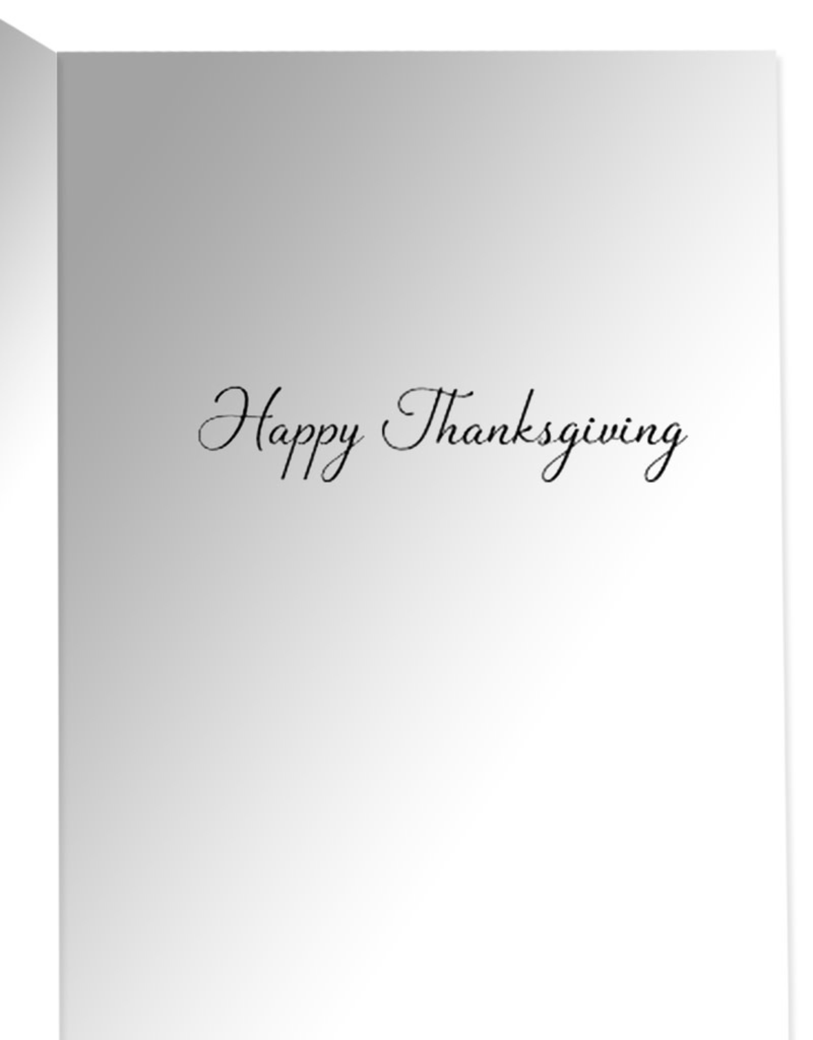 Caspari Thanksgiving Card Birds And Leaves Thinking Of You
