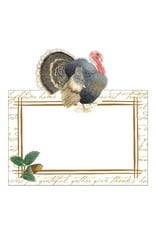 Caspari Thanksgiving Place Cards Tent Style 8pk Founders Thanksgiving