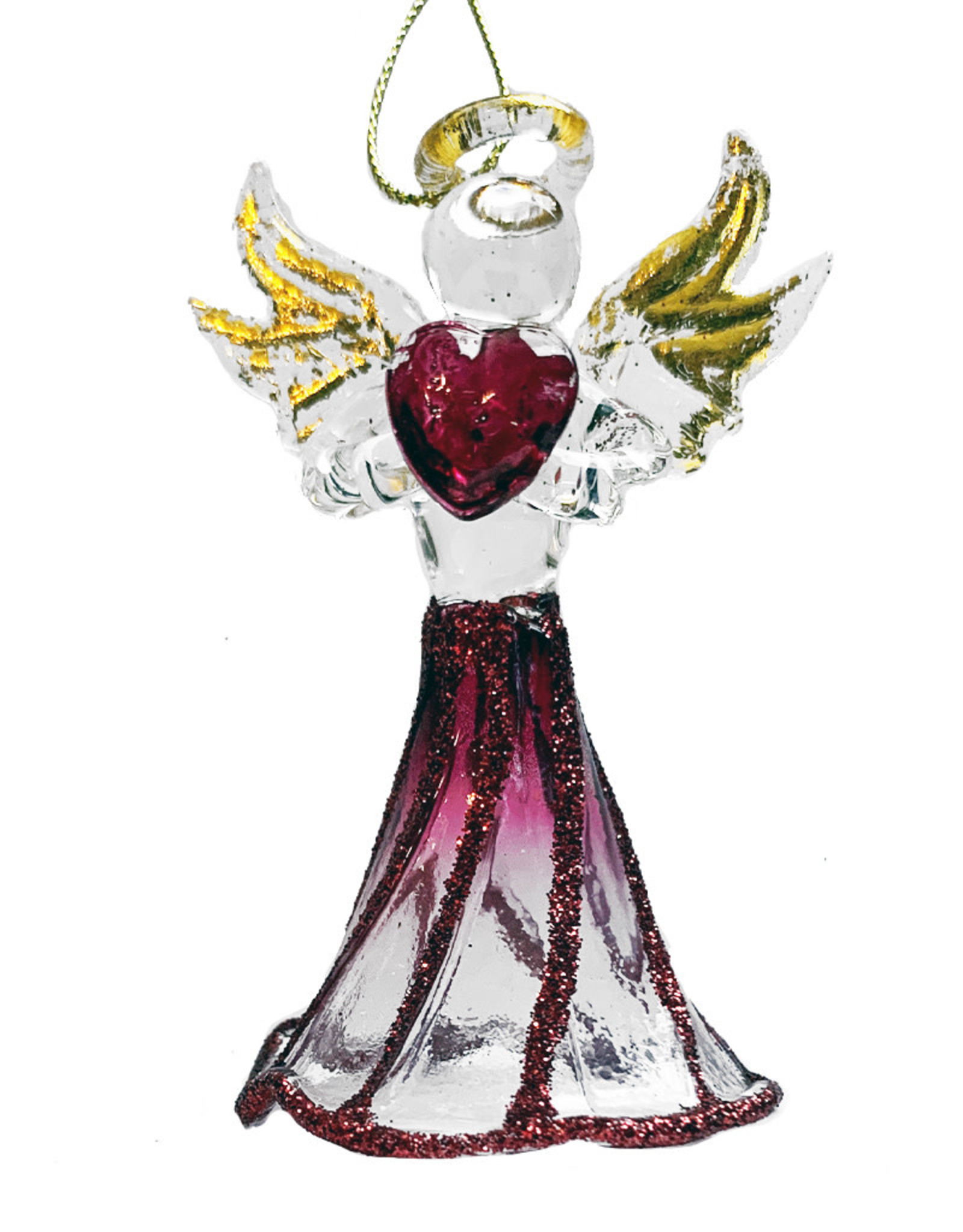 Kurt Adler Crystal Birthstone Angel Ornaments JANUARY
