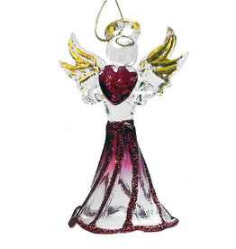 Kurt Adler Crystal Birthstone Angel Ornaments JANUARY