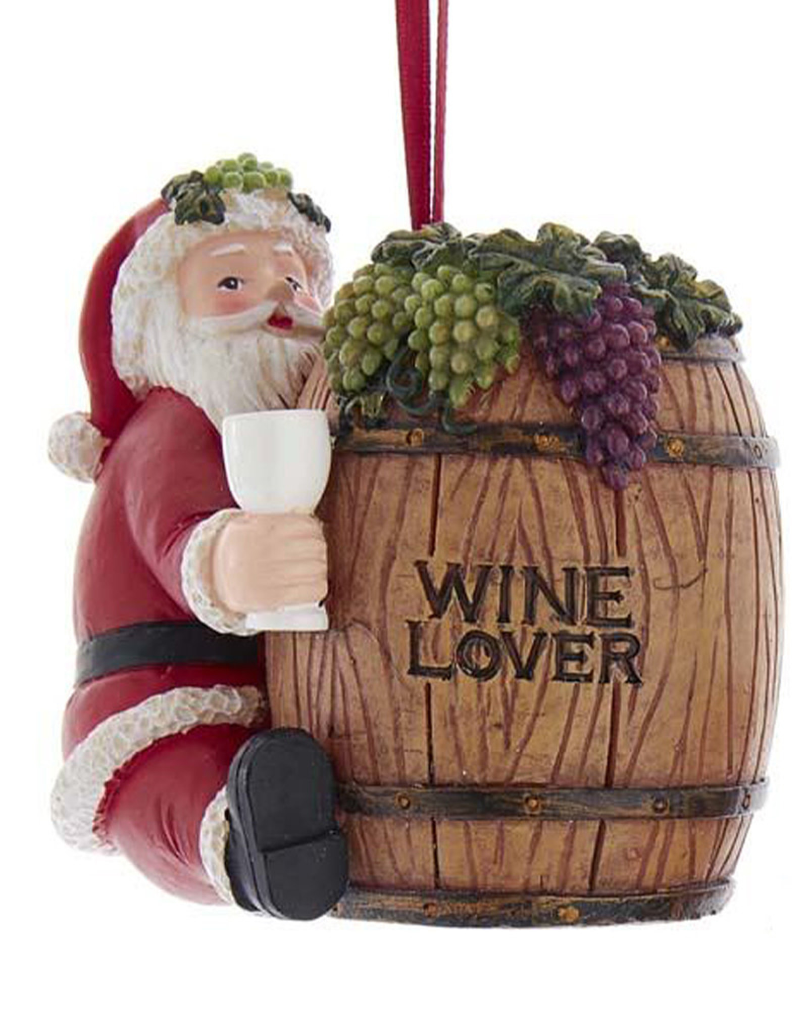 Bad Santa Claus Rock Beer And Cigar Christmas Beer Lovers Ornament