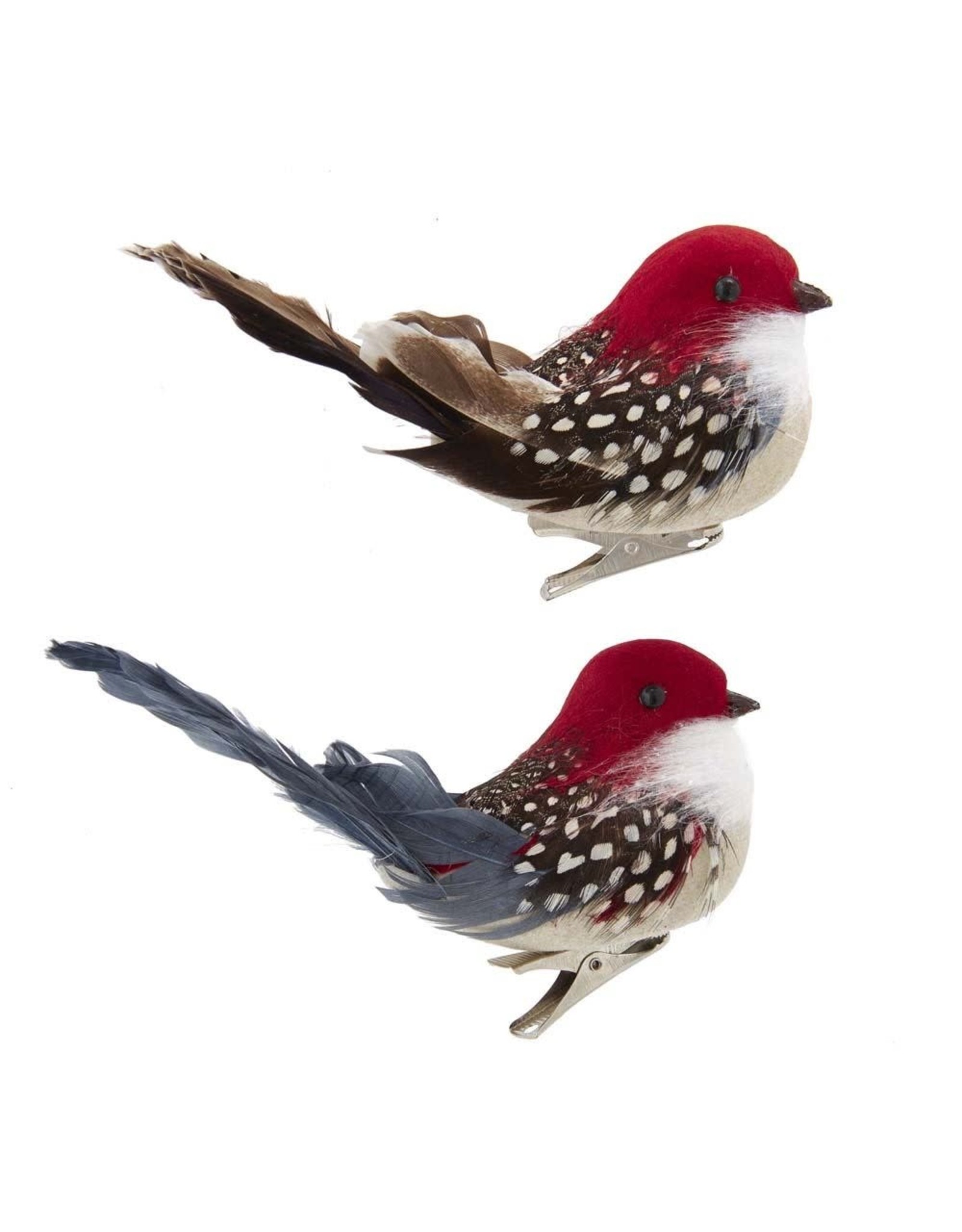 Kurt Adler Bird Clip-On Ornaments 2 Assorted