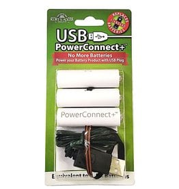 Kurt Adler USB Power Connect 3 AA  Battery Converter Set