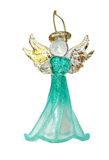 Kurt Adler Crystal Birthstone Angel Ornaments DECEMBER