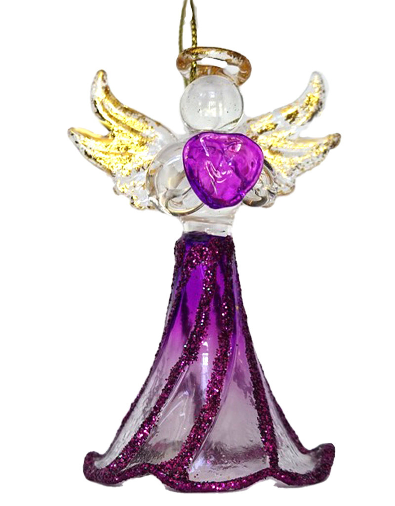 Kurt Adler Crystal Birthstone Angel Ornaments FEBRUARY