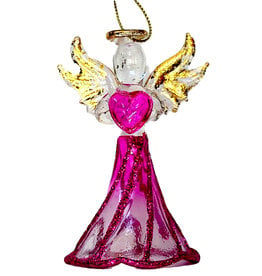 Kurt Adler Crystal Birthstone Angel Ornaments JUNE