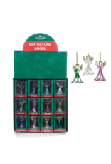 Kurt Adler Crystal Birthstone Angel Ornaments JANUARY