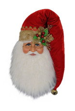 Karen Didion Santa Head Wall - Door Hanger Decoration 18H