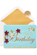 PAPYRUS® Birthday Card Embroidered Flower