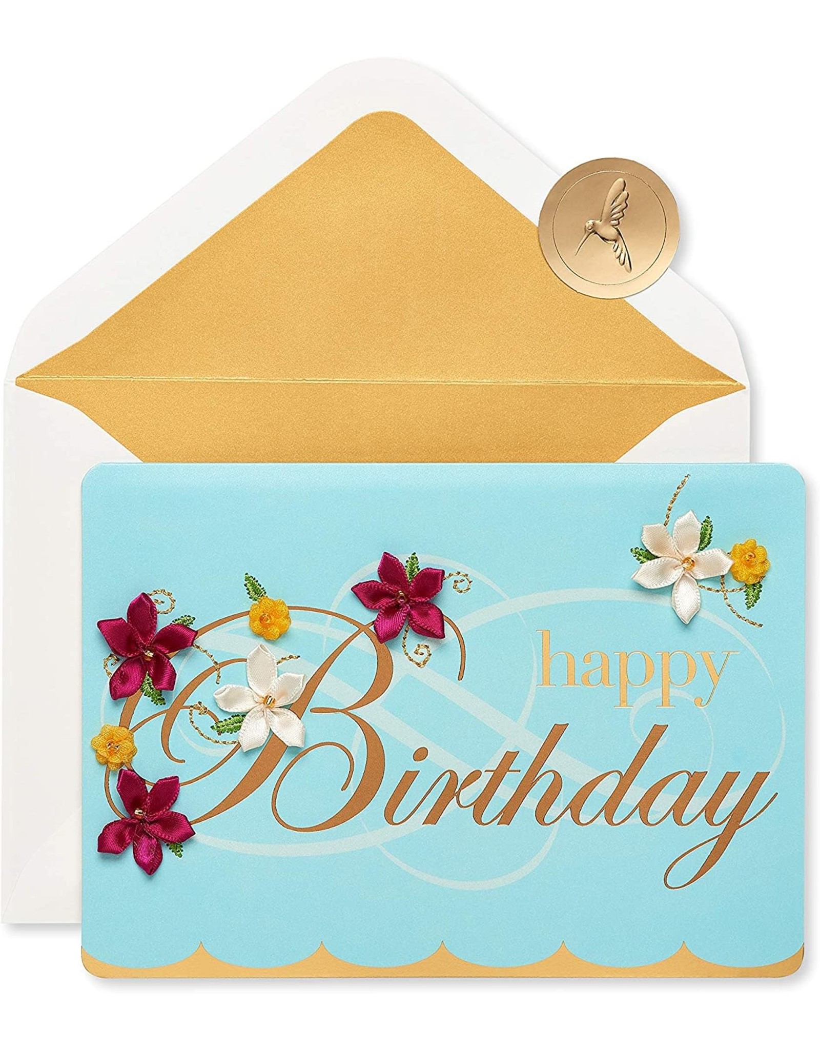 PAPYRUS® Birthday Card Embroidered Flower