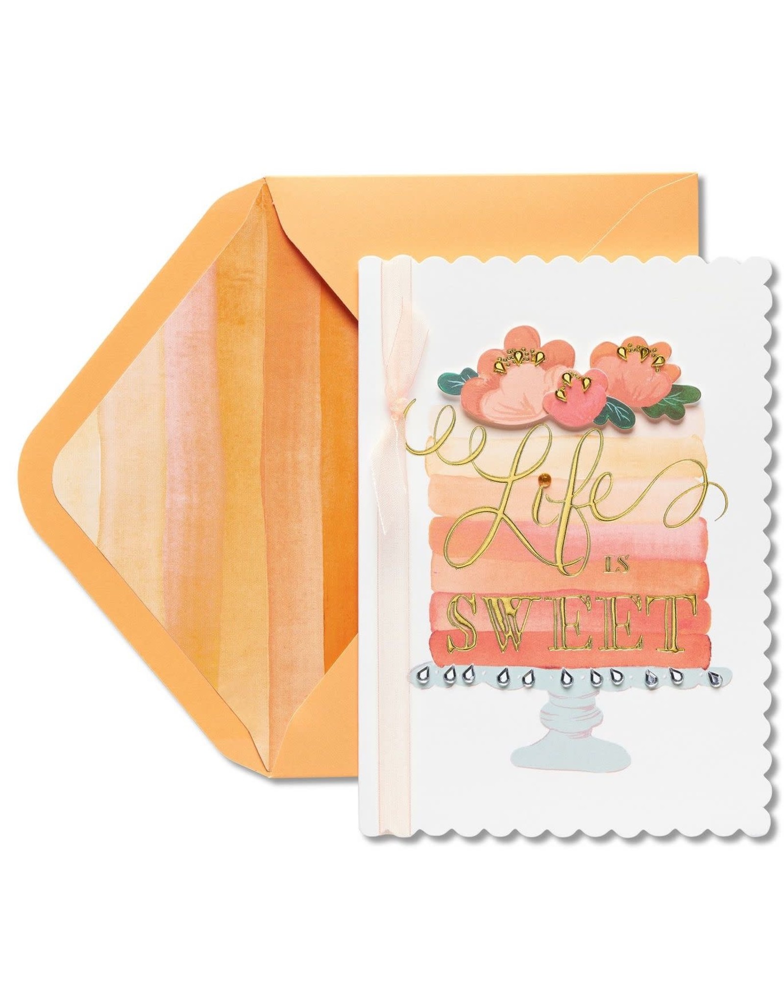 PAPYRUS® Birthday Card Life is Sweet Floral Cake
