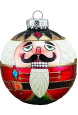 Kurt Adler Christmas Glass Nutcracker Ball Ornaments 80MM