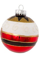 Kurt Adler Christmas Glass Nutcracker Ball Ornaments 80MM