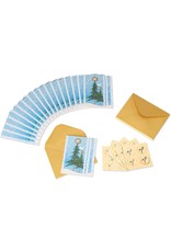 PAPYRUS® Boxed Christmas Cards 20pk Holiday Snowbird And Tree