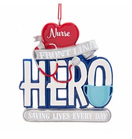 Kurt Adler Front Line Nurse Hero Christmas Ornament