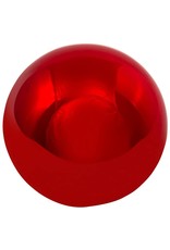 Kurt Adler Shiny Red Glass Ball Ornaments 80mm 4pc Set
