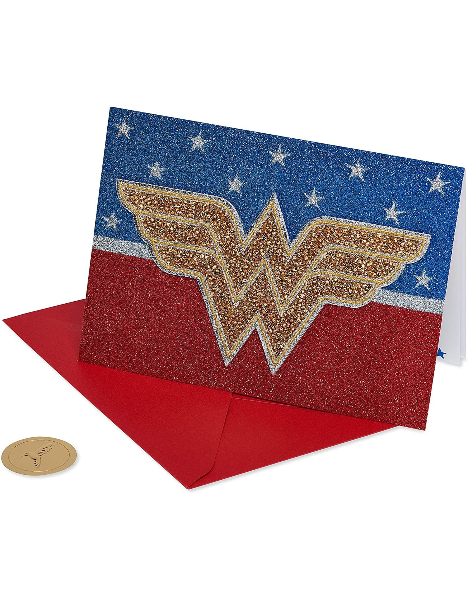 PAPYRUS® Birthday Card Wonder Woman Patch