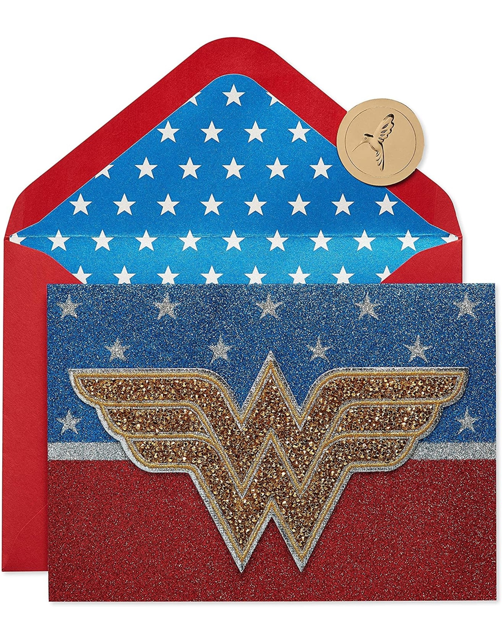 PAPYRUS® Birthday Card Wonder Woman Patch