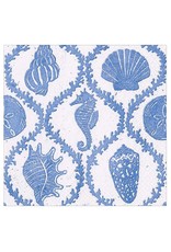 Caspari Paper Cocktail Napkins 20pk Seychelles In Blue
