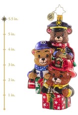 Christopher Radko Beary Best Rescuers Fireman Ornament 5 inch