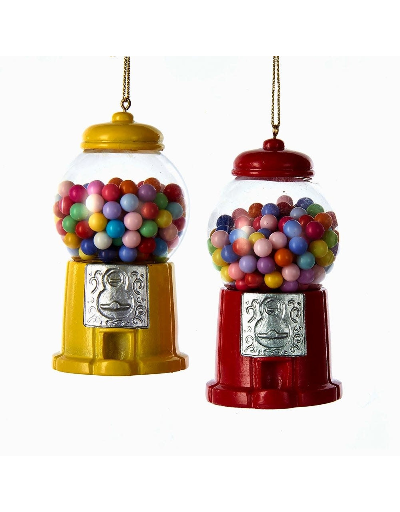 Kurt Adler Gumball Machine Ornaments Set of 2 Assorted