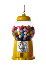 Kurt Adler Gumball Machine Ornament In Yellow