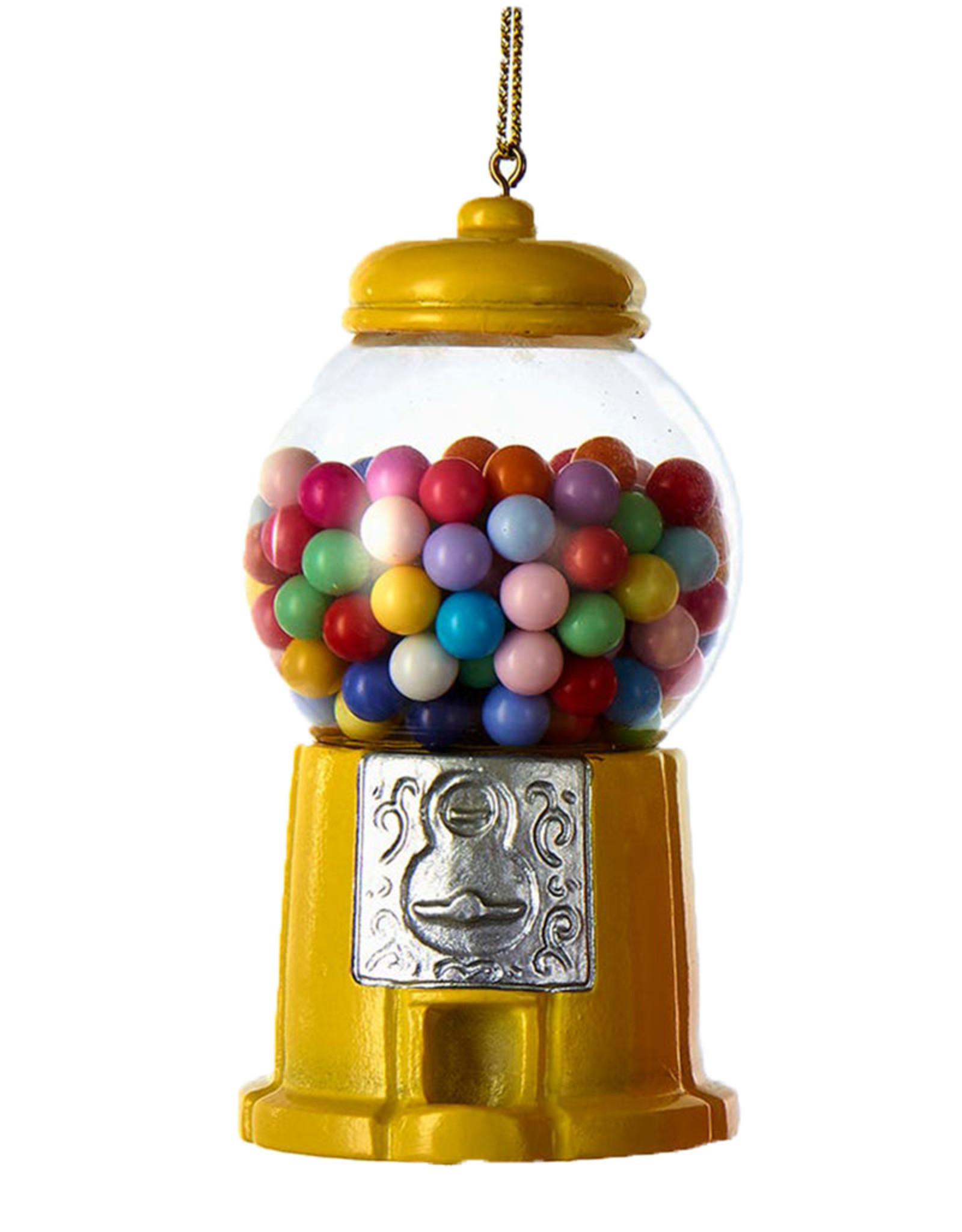 Kurt Adler Gumball Machine Ornament In Yellow