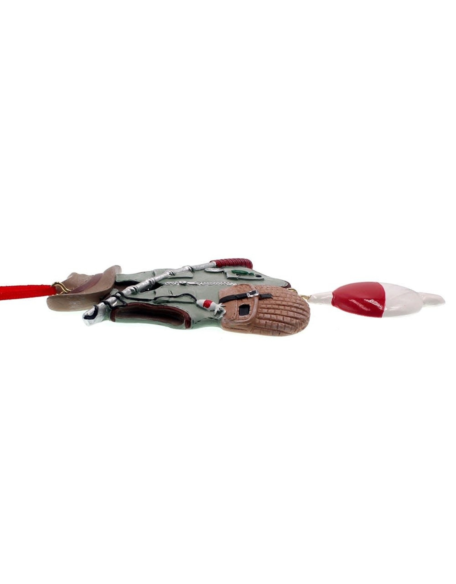 Kurt Adler Fishing Vest Ornament For Personalization