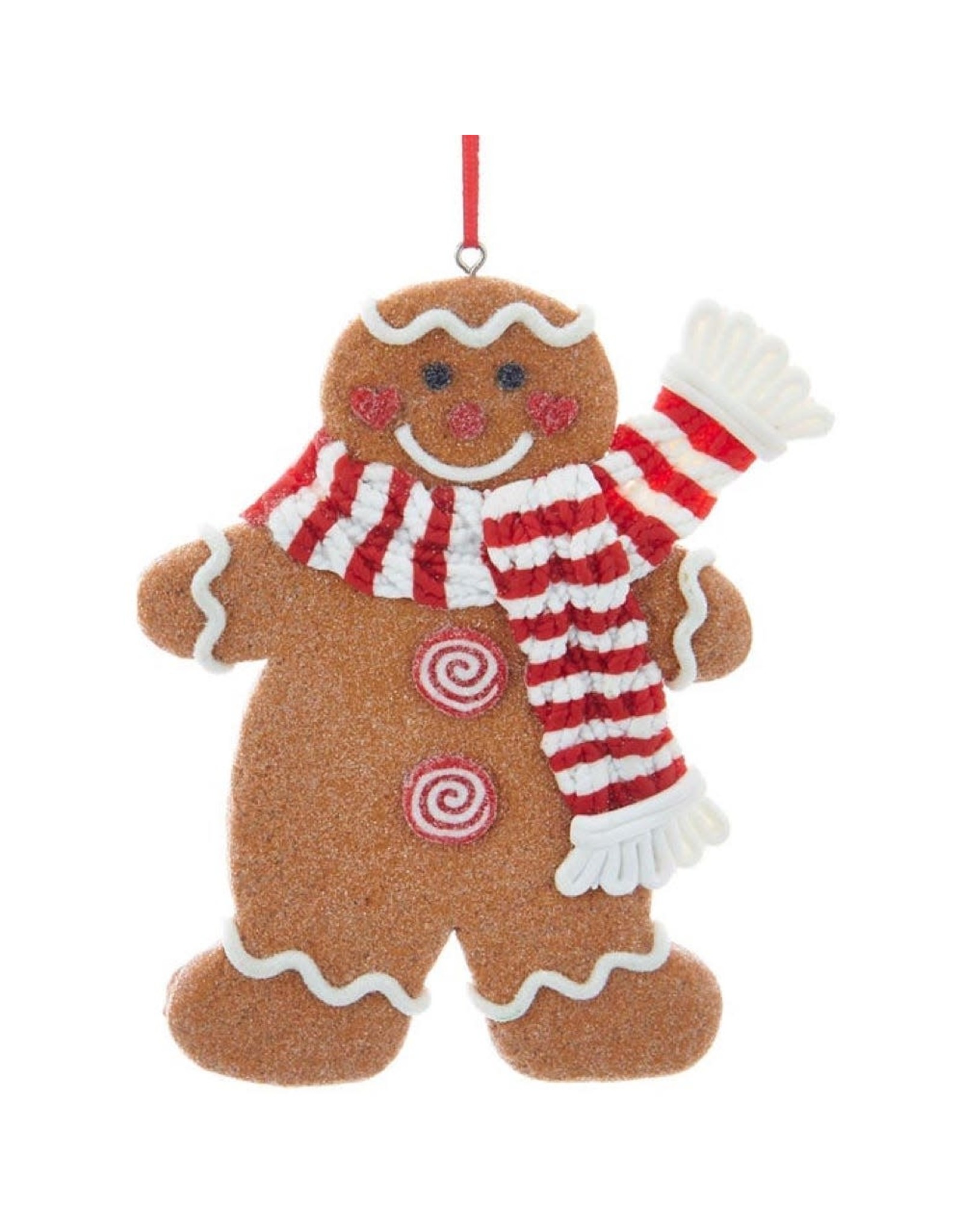 Kurt Adler Gingerbread Boy With Scarf Ornament