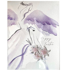 PAPYRUS® Easter Cards Angel With Flowers Card