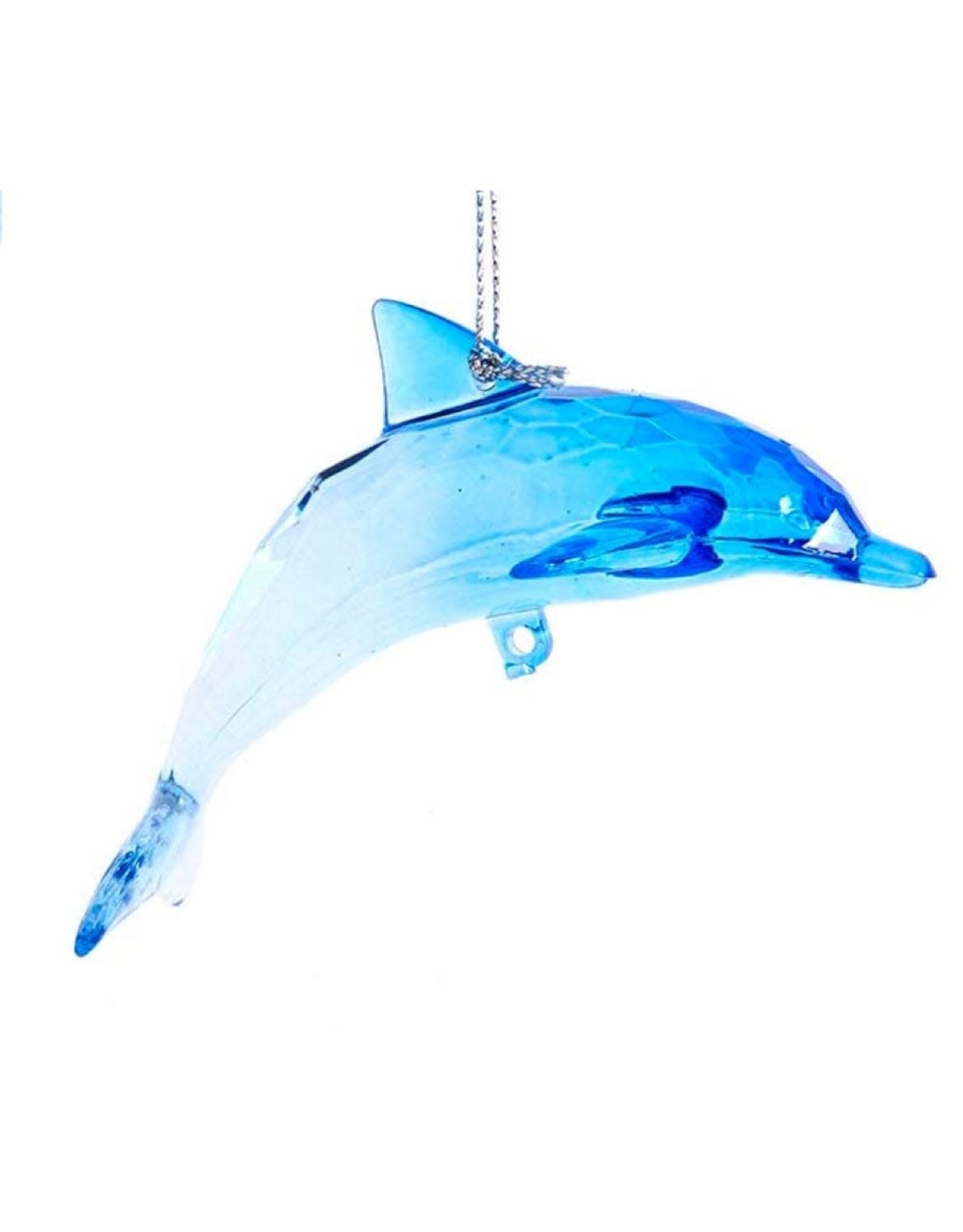 Kurt Adler Acrylic Dolphin Ornament Arched Pose