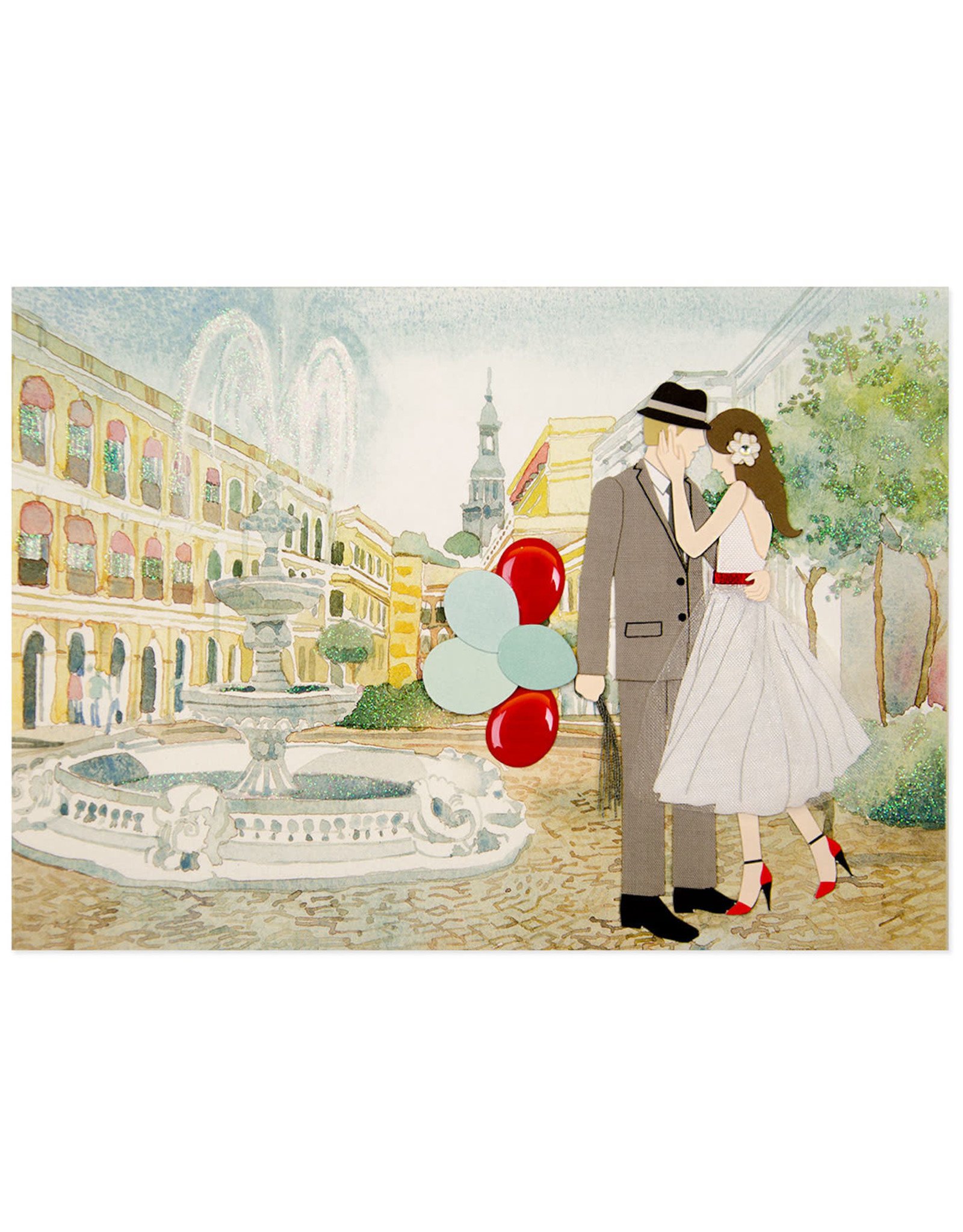 Papyrus Birthday Card Couple With Balloons Digs N Gifts