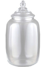 DIGS-N-GIFTS Apothecary Glass Jar W Lid 10Dx17.5H Inch Clear