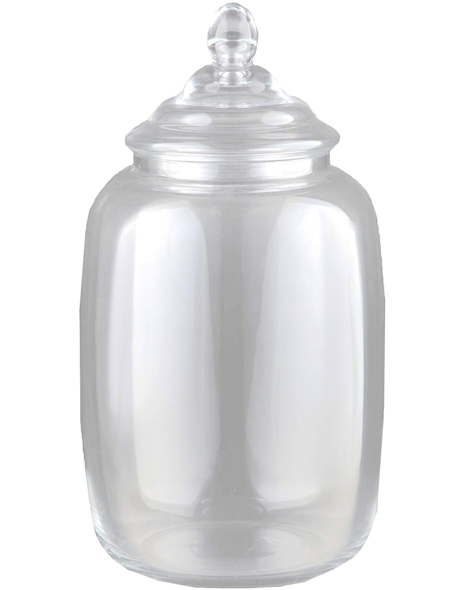 Digs Apothecary Glass Jar W Lid 10Dx17.5H Inch Clear