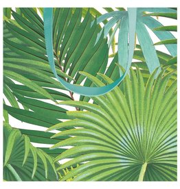 Caspari Gift Bag Palm Fronds Small 5.75W x 2.5D x 5.75H