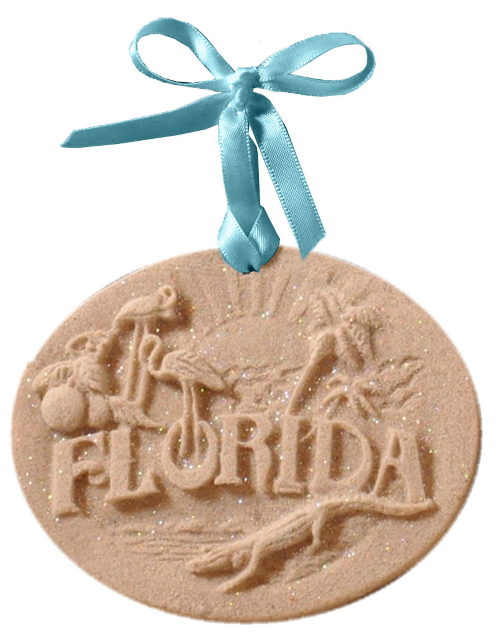 DIGS-N-GIFTS Florida  Sand Christmas Ornament