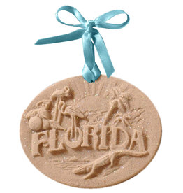 DIGS-N-GIFTS Florida  Sand Christmas Ornament