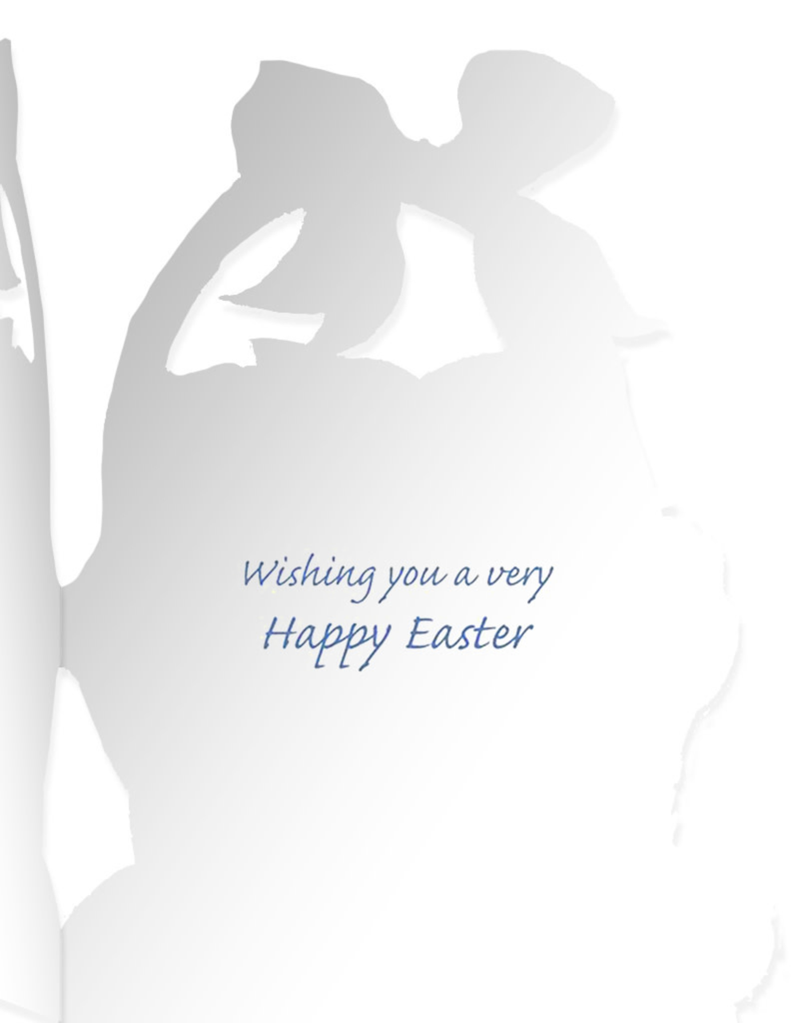 Caspari Easter Cards Bunny in Easter Basket Die-Cut Greeting Card