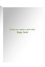 Caspari Easter Cards Bunnies And Topiary Garden Easter Greeting Card