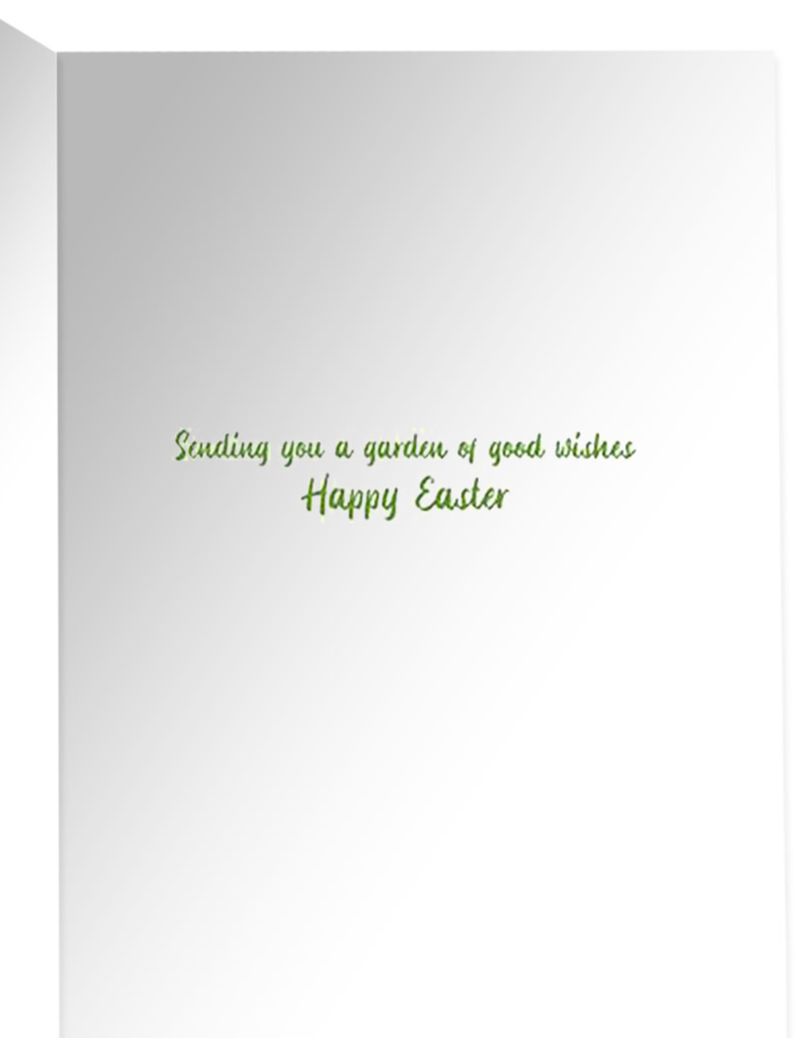 Caspari Easter Cards Bunnies And Topiary Garden Easter Greeting Card